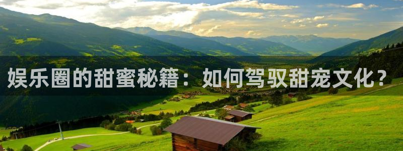 天顺娱乐2登录：娱乐圈的甜蜜秘籍：如何驾驭甜宠文化？